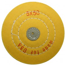 Yellow ImpregnatedBuff Stitched 5" x 50 Ply (125 x 15mm) - 1pc